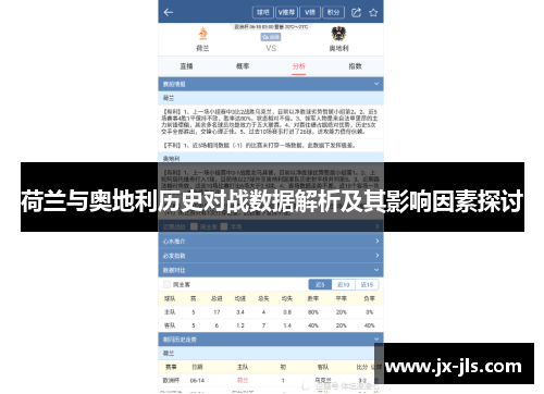 荷兰与奥地利历史对战数据解析及其影响因素探讨